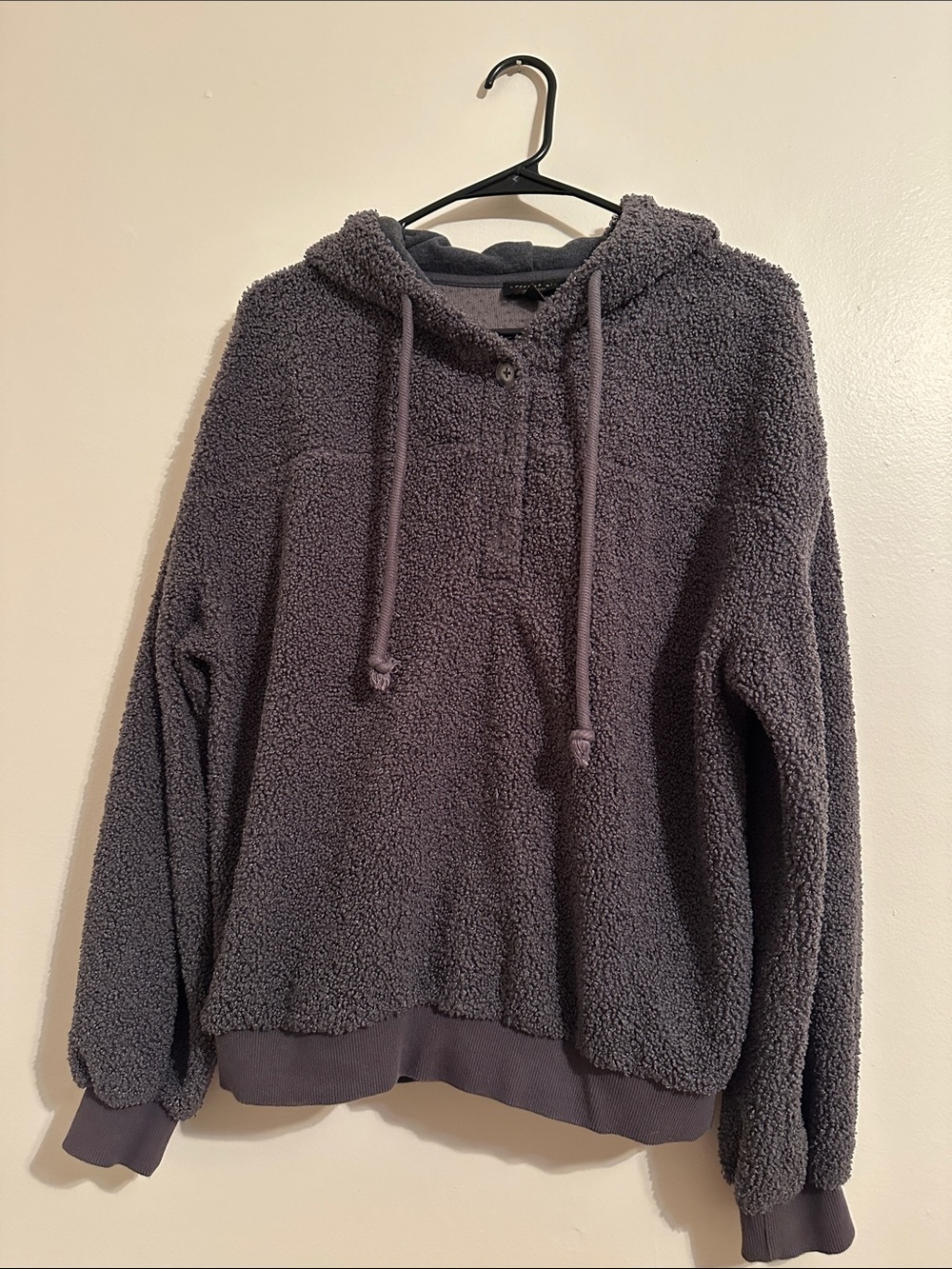 Current Air Plush Sherpa Pullover - Charcoal Gray